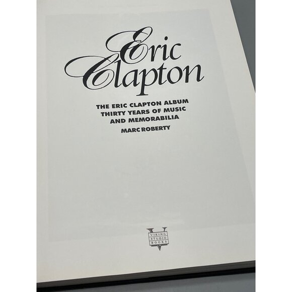 Eric Clapton album book Marc Roberty hardcover copyright 1994 English READ - Picture 4 of 8